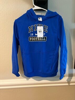 Nike Royal Blue Fleece Football Pullover Hoodie